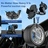 Car Phone Holder, Air Vent Phone Car Holder, Universal Phone Holder for Dashboard and Windshield, Car Mount for Cars, Trucks, SUVs
