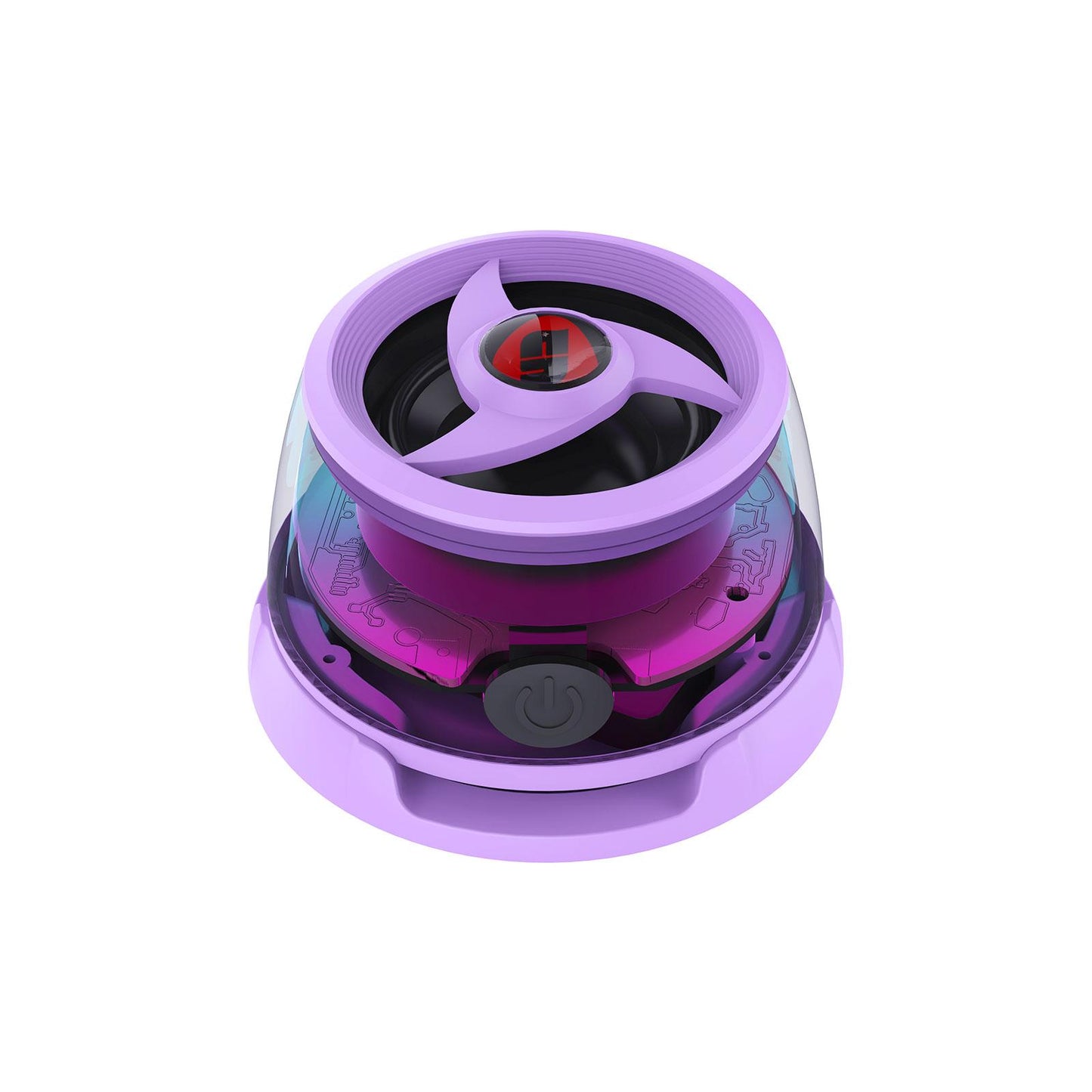 Magnetic Cyber Bluetooth Speaker Compact & Portable RGB Lights HiFi Sound with Deep Bass 6 Hours Playtime TWS Pairing Perfect for Outdoor & Home