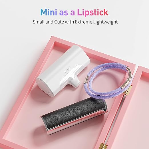 iWALK Mini Portable Charger 4500mAh Ultra-Compact Power Bank Small and Cute Battery Pack Compatible with iPhone 14/13/13 Pro/13 Pro Max /12/12 Pro/12 Pro Max/11 Pro/XR/X/8/Plus，Airpods and More，Green