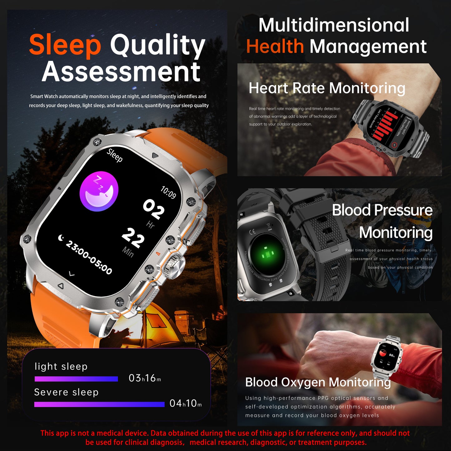 Smart Watch For Men Ultra HD 1.95" Full Touch Smart Watch for Men & Women - Wireless Call, 100+ Sports Modes, Sleep Tracker, GPS, Compatible with iPhone and Android Phones