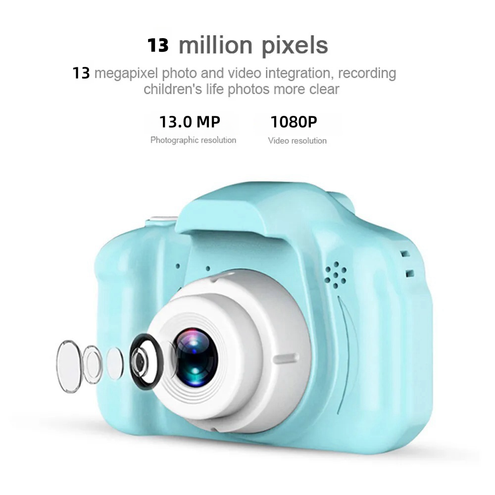 Upgrade Kids Selfie Camera, Christmas Birthday Gifts for Boys Age 3-9, HD Digital Video Cameras for Toddler, Portable Toy for 3 4 5 6 7 8 Year Old Boy with 32GB SD Card