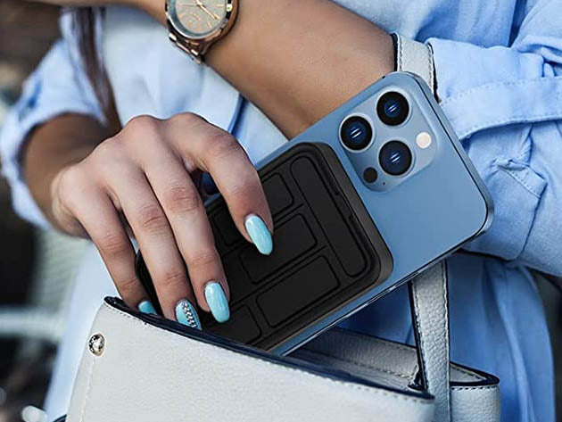Portable Charger, Magnetic/Wireless Charger,5000mAh Power Bank for iPhone 12/13/14 Pro/Pro Max, Foldable Stand Mag-Safe Battery Pack