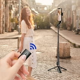 Selfie Stick Tripod , 41 inch Aluminum Alloy Retractable , Extendable 3 in 1 with Wireless Remote and Stand 360 Rotation for Iphone Android