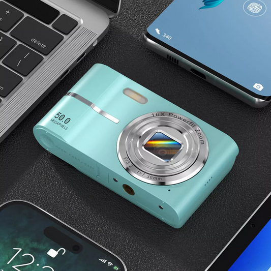 Upgrade Digital Camera, Autofocus 50MP FHD 1080P Camera With 16x Zoom Anti Shake, Compact Camera for Kid Student Children Teen Girl Boy, Kids Camera with 32GB SD Card