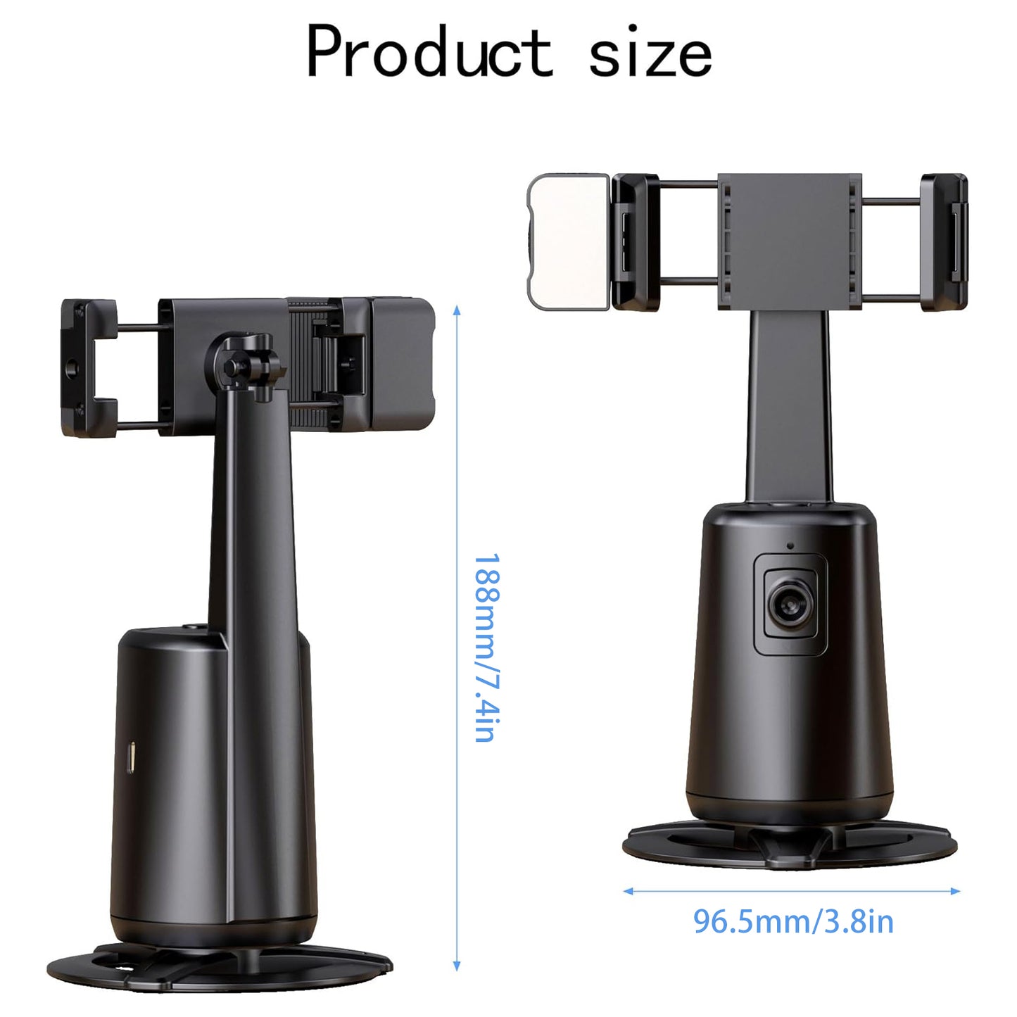 Phone Accessories Black automatic face tracking phone stand