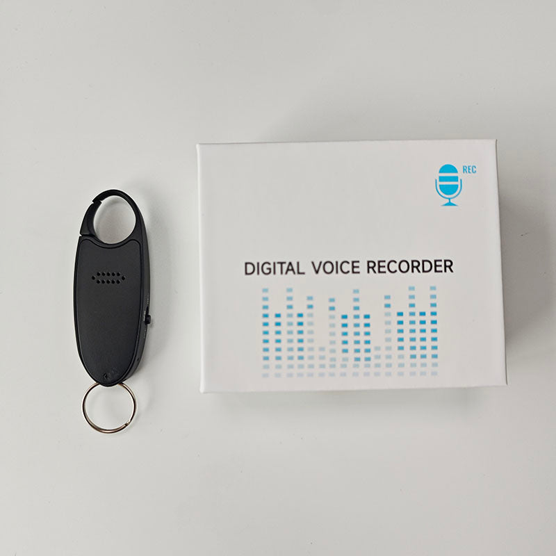 Magnetic Digital Voice Recorder with AI-Triple Noise Reduction,Portable Audio Recorder Compatible with Smart Cell Phone/PC Recording Device for Lectures,Meetings,Interviews,Black