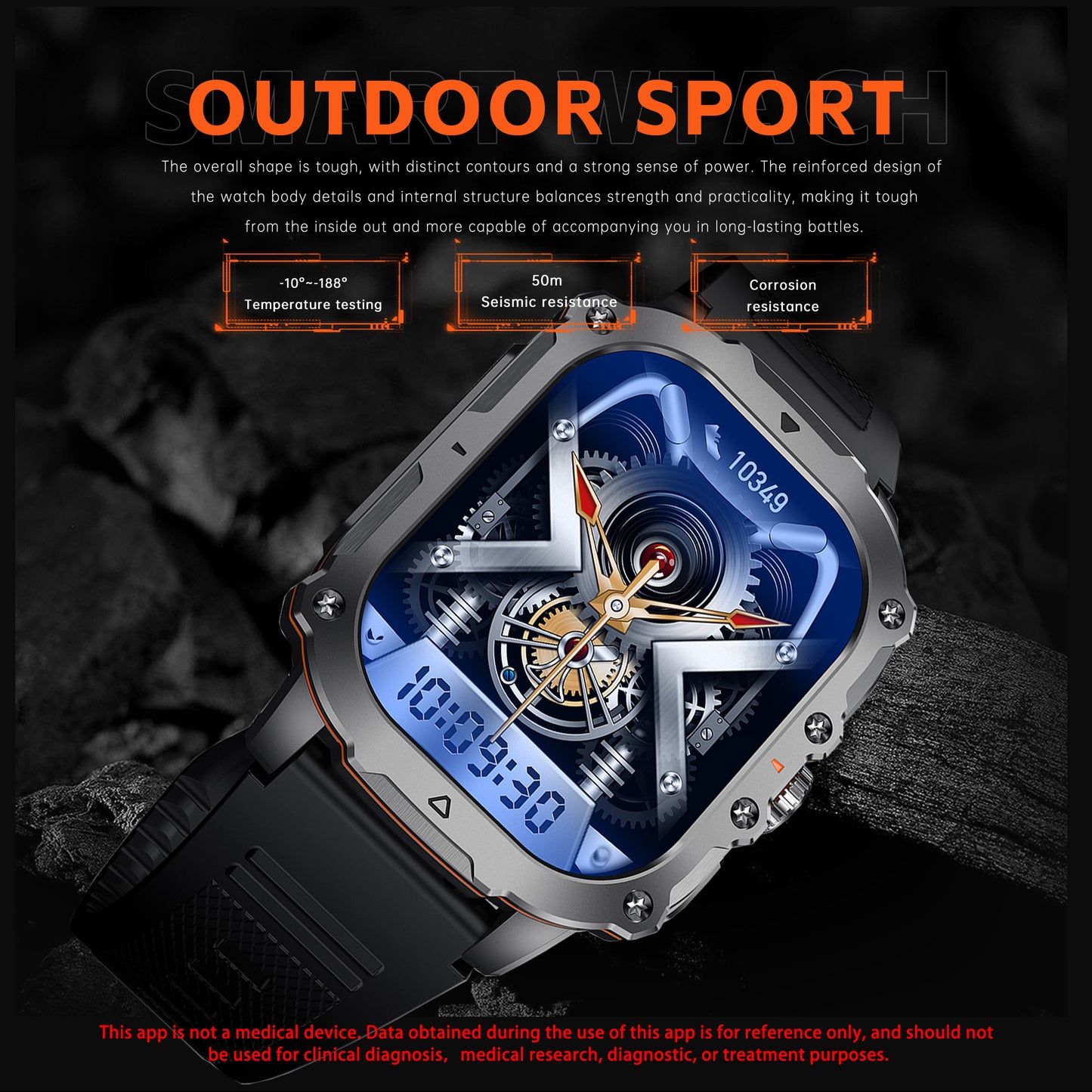 Smart Watch For Men Ultra HD 1.95" Full Touch Smart Watch for Men & Women - Wireless Call, 100+ Sports Modes, Sleep Tracker, GPS, Compatible with iPhone and Android Phones