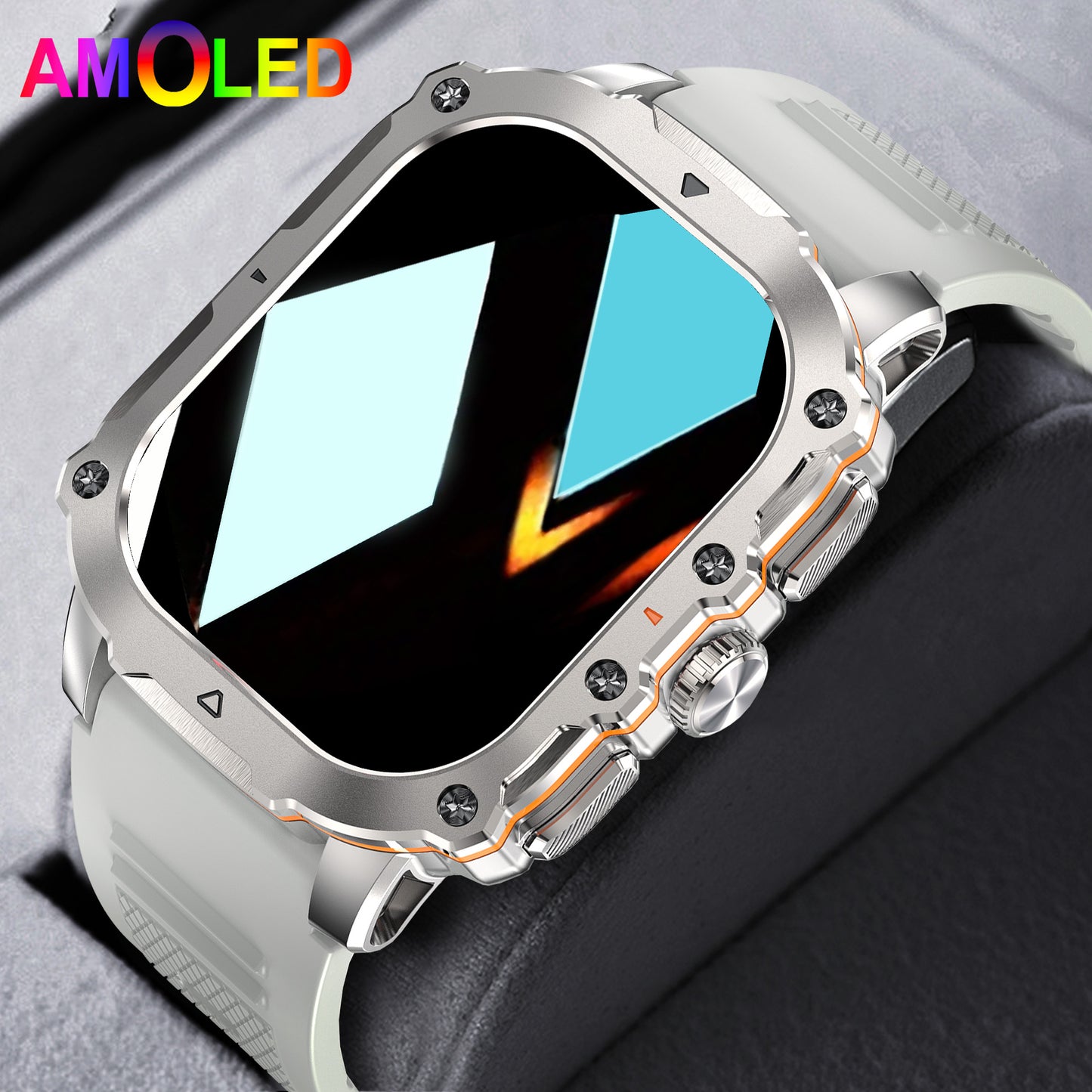 Smart Watch For Men Ultra HD 1.95" Full Touch Smart Watch for Men & Women - Wireless Call, 100+ Sports Modes, Sleep Tracker, GPS, Compatible with iPhone and Android Phones